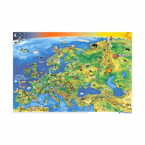 Könyökalátét STIEFEL Európa gyerektérkép