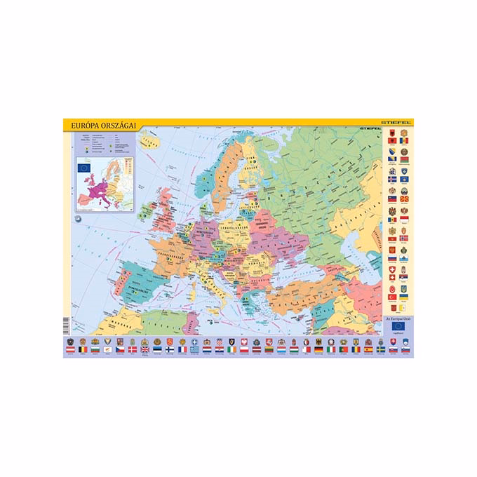 Könyökalátét STIEFEL Európa gyerektérkép