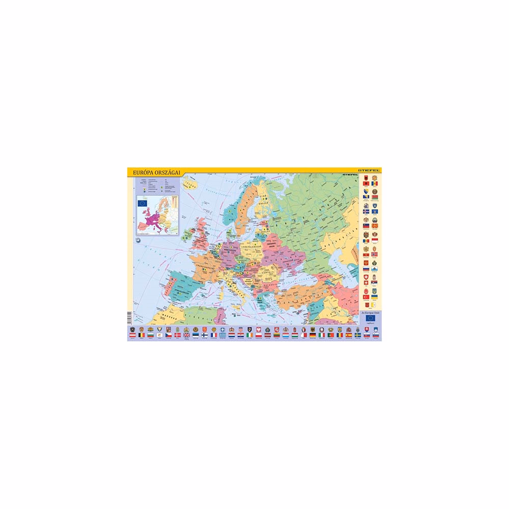 Könyökalátét STIEFEL Európa gyerektérkép