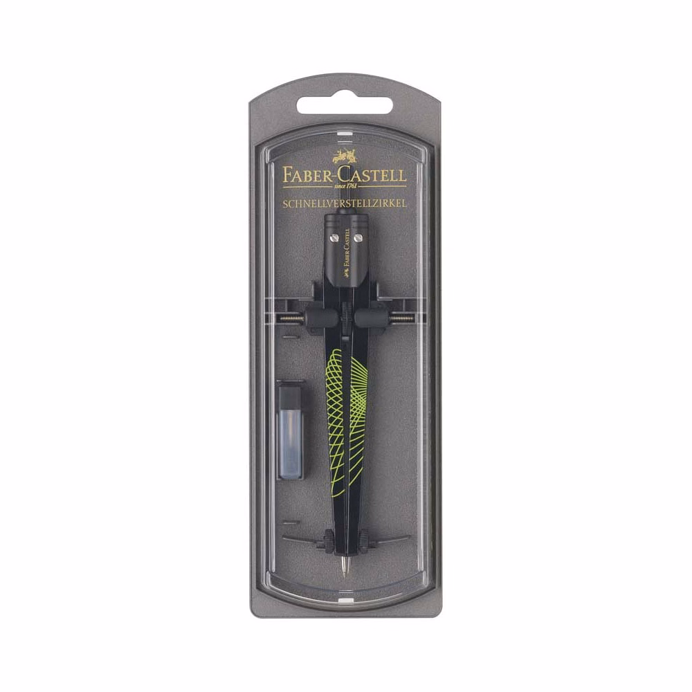 Körző FABER-CASTELL Ultra-S műszaki precíziós hologramm mintával Körző FABER-CASTELL Ultra-S műszaki precíziós hologramm mintával