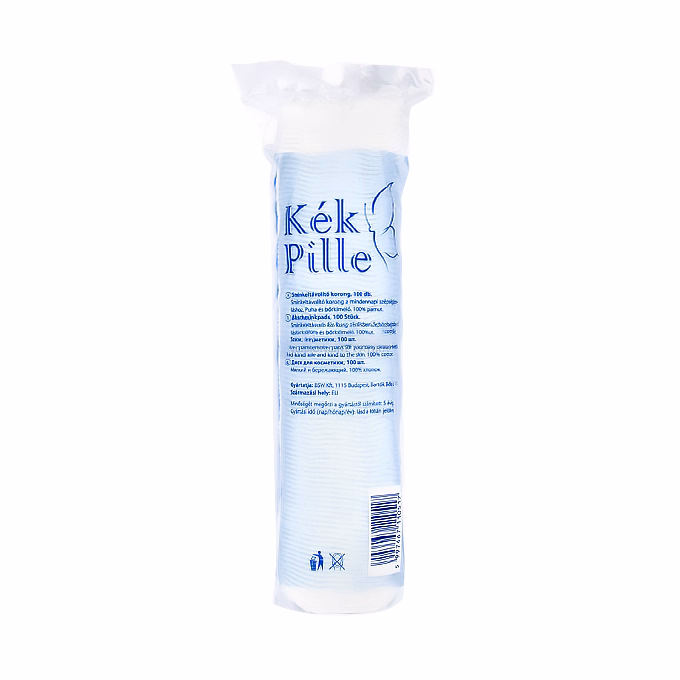 Kozmetikai lap KÉK PILLE varrott szélű 100 db