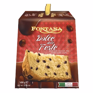 Kuglóf FONTANA panettone csokidarabos 500 g