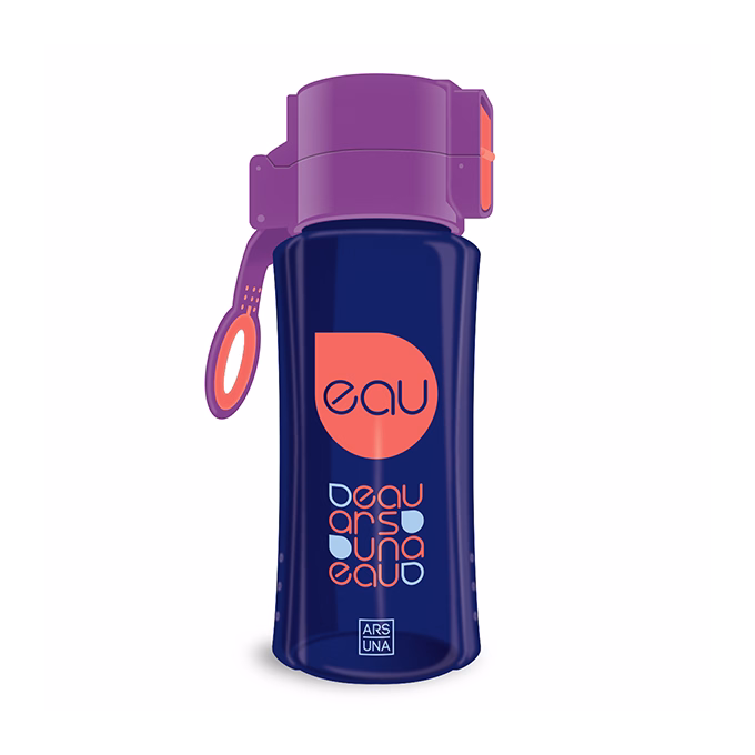 Kulacs ARS UNA műanyag BPA-mentes 450 ml lila-sötétlila