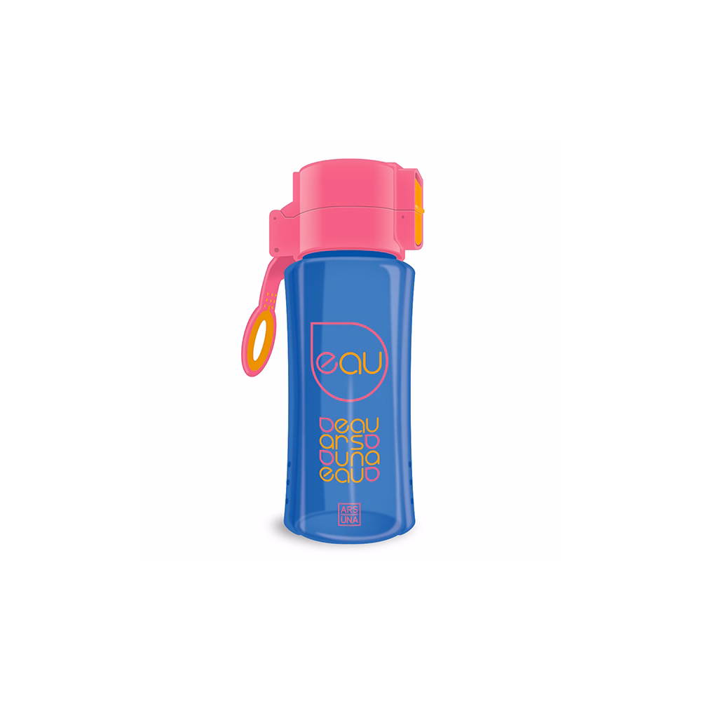 Kulacs ARS UNA műanyag BPA-mentes 450 ml rószaszín-kék Kulacs ARS UNA műanyag BPA-mentes 450 ml rószaszín-kék