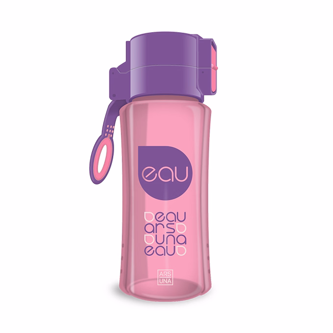 Kulacs ARS UNA műanyag BPA-mentes 450 ml rózsaszín-lila