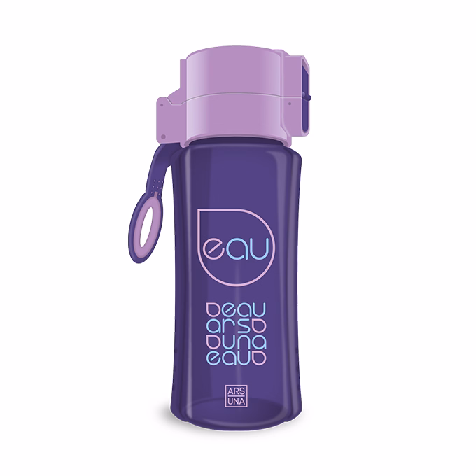 Kulacs ARS UNA műanyag BPA-mentes 450 ml sötétlila-lila