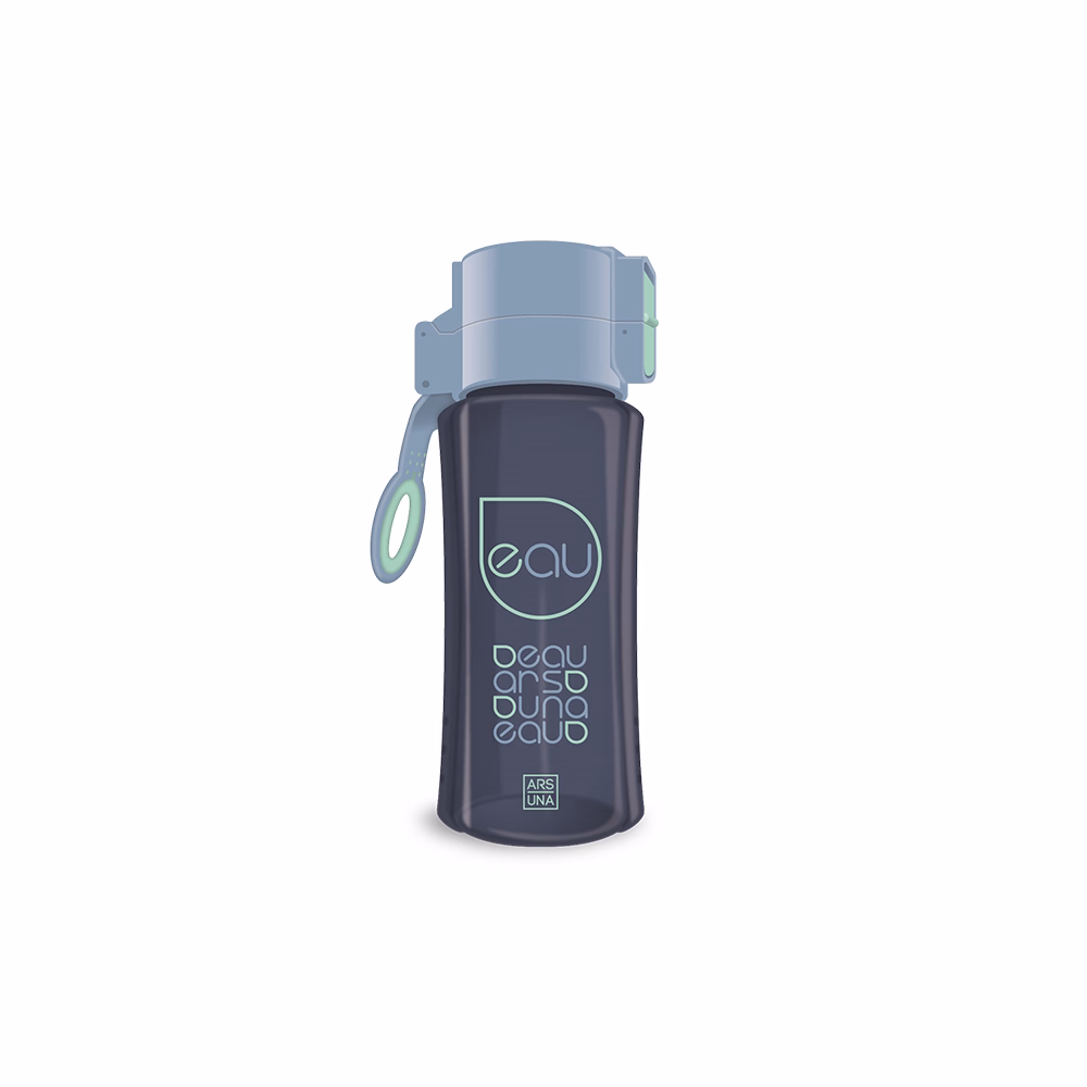 Kulacs ARS UNA műanyag BPA-mentes 450 ml sötétszürke-szürke