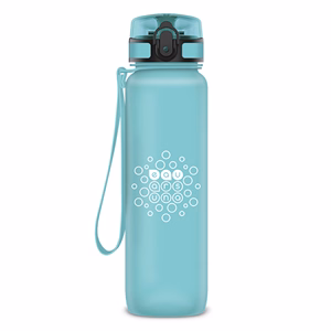 Kulacs ARS UNA műanyag matt BPA-mentes motivációs 1 liter Mint