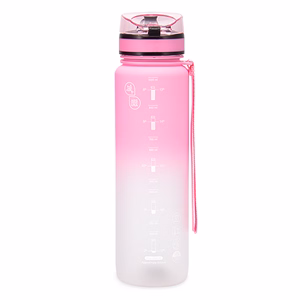 Kulacs ARS UNA műanyag matt BPA-mentes motivációs ombre 1 liter Candy floss