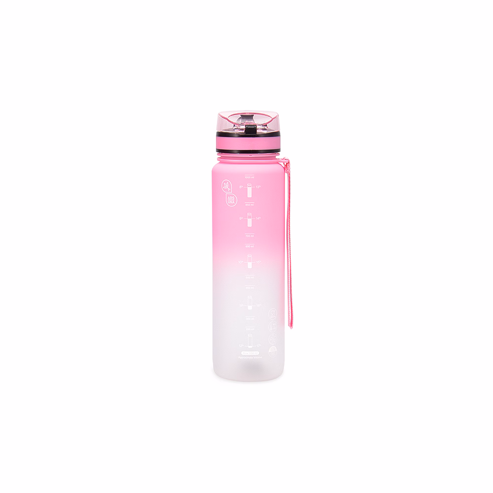 Kulacs ARS UNA műanyag matt BPA-mentes motivációs ombre 1 liter Candy floss