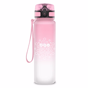 Kulacs ARS UNA műanyag matt BPA-mentes ombre 600 ml Candy floss