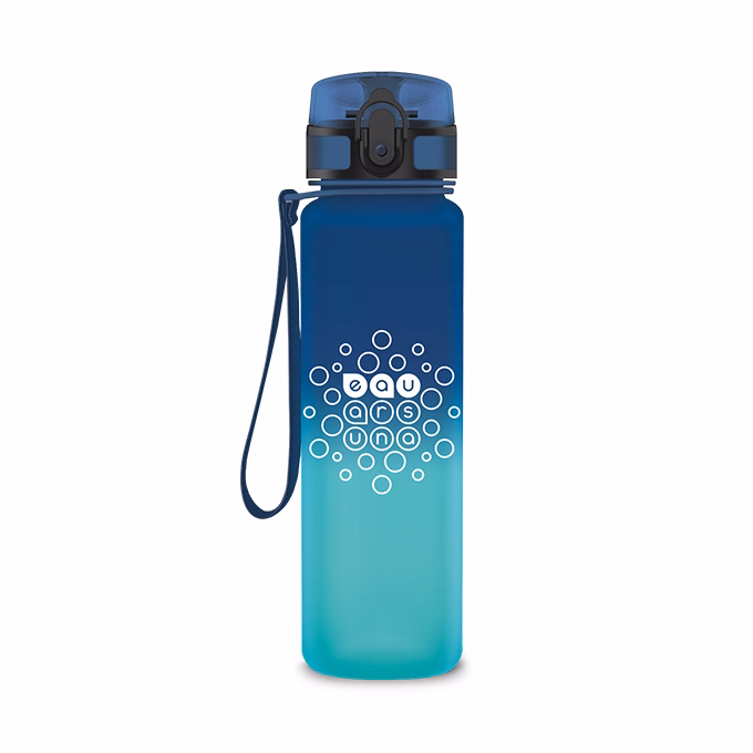 Kulacs ARS UNA műanyag matt BPA-mentes ombre 600 ml Dark sea