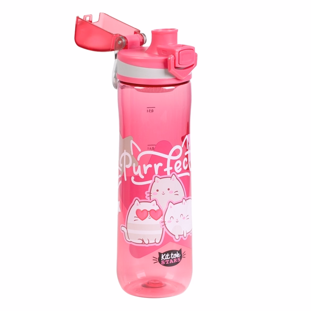 Kulacs LIZZYSULI műanyag 600 ml Kittok Stars Purrfect