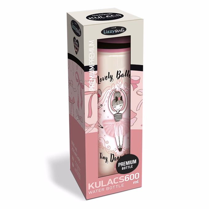 Kulacs LIZZYSULI műanyag 600 ml Tiny Dancer Lovely Ballerina