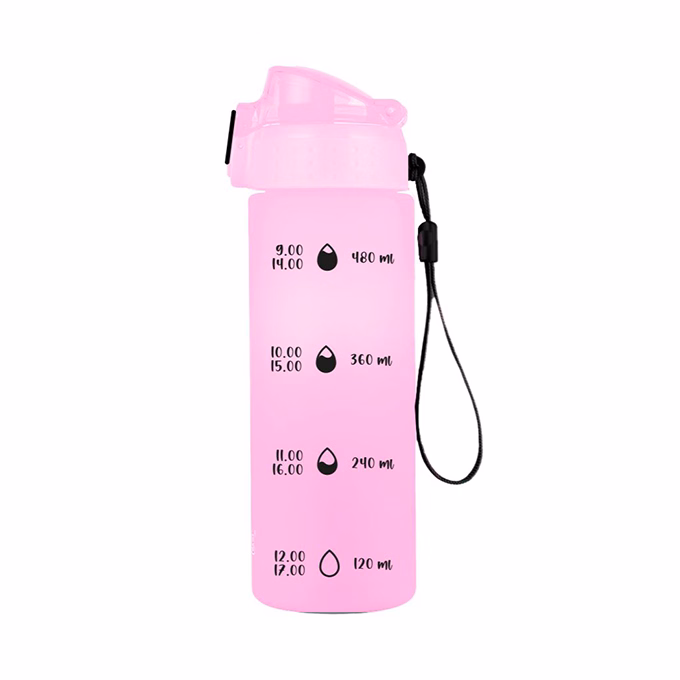 Kulacs OXY CLICK műanyag BPA-mentes 600 ml Pasztell rózsaszín
