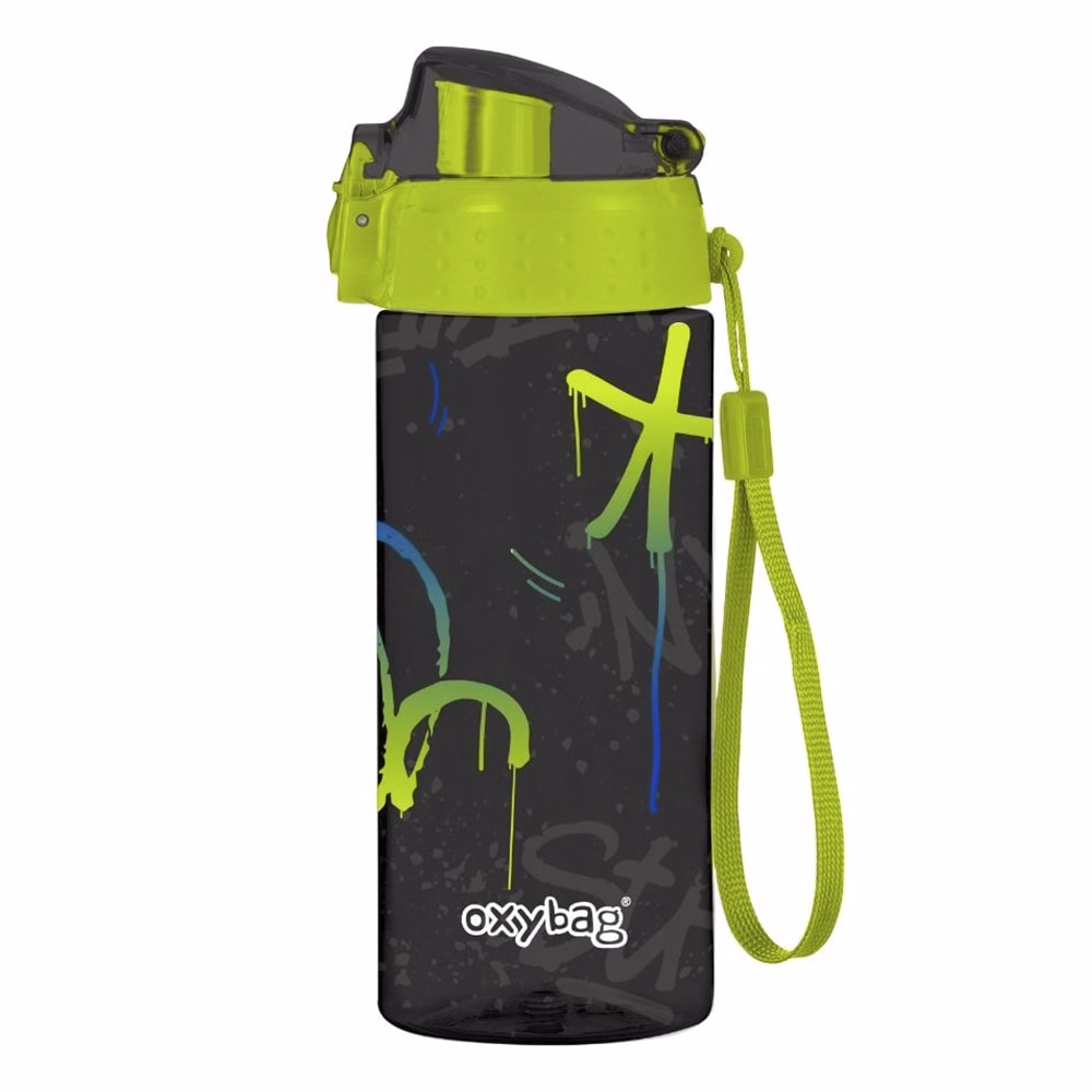Kulacs OXY CLICK műanyag BPA-mentes 600 ml Graffiti boy