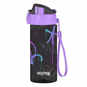 Kulacs OXY CLICK műanyag BPA-mentes 600 ml Graffiti girl
