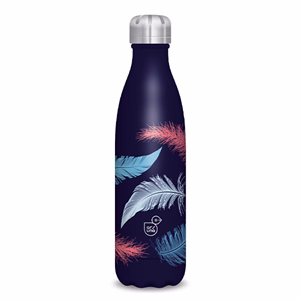 Kulacs duplafalú ARS UNA fém 500 ml Feather sötét