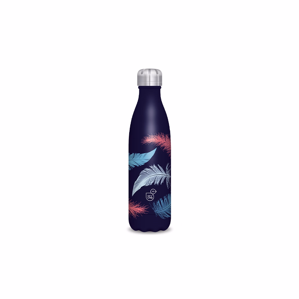 Kulacs duplafalú ARS UNA fém 500 ml Feather sötét
