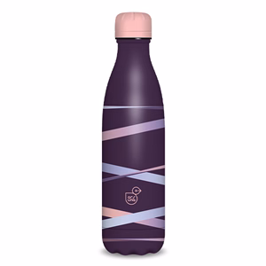 Kulacs duplafalú ARS UNA fém 500 ml Ribbon lila