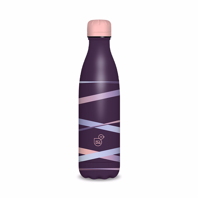 Kulacs duplafalú ARS UNA fém 500 ml Ribbon lila