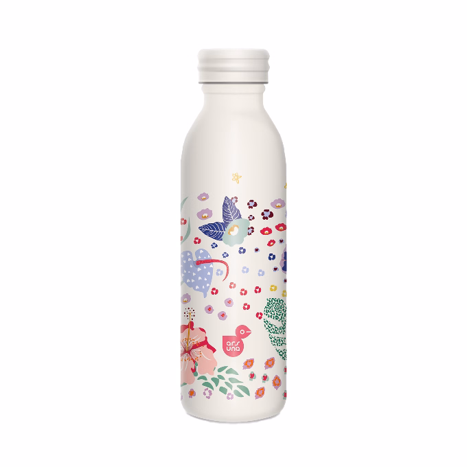 Kulacs duplafalú ARS UNA fém 600 ml Cream Hibiscus