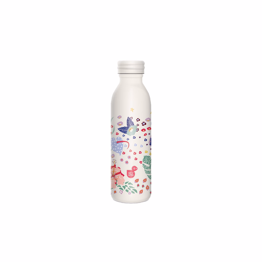 Kulacs duplafalú ARS UNA fém 600 ml Cream Hibiscus