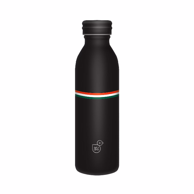 Kulacs duplafalú ARS UNA fém 600 ml Flag Black