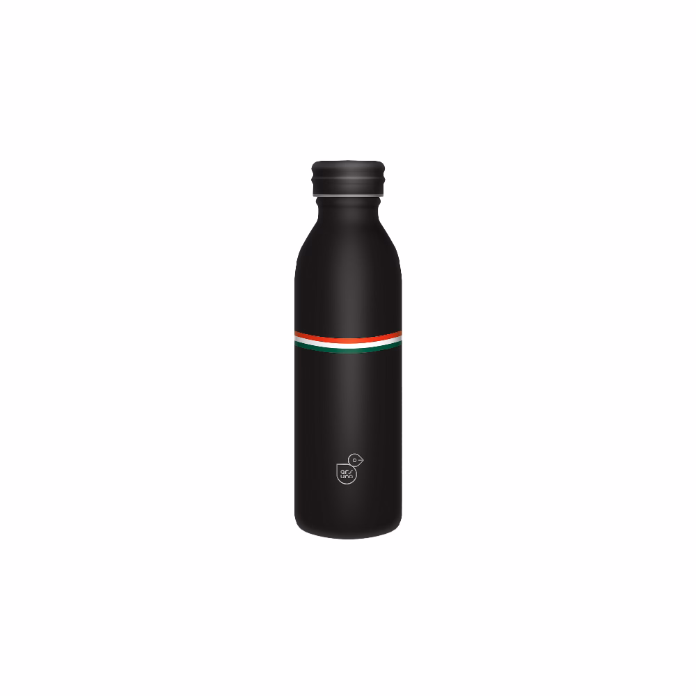 Kulacs duplafalú ARS UNA fém 600 ml Flag Black