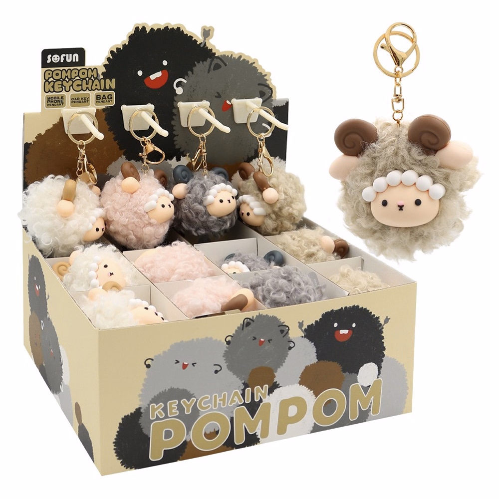 Kulcstartó JUNIOR Pom-pom Bárány