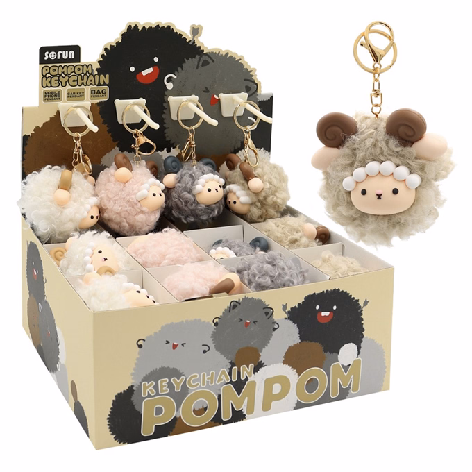 Kulcstartó JUNIOR Pom-pom Bárány