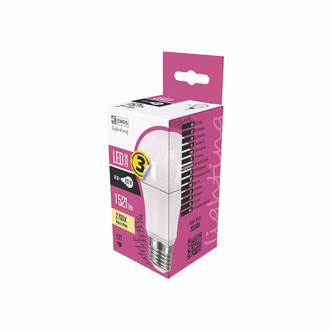 LED izzó EMOS E27 13W meleg fény 2700K