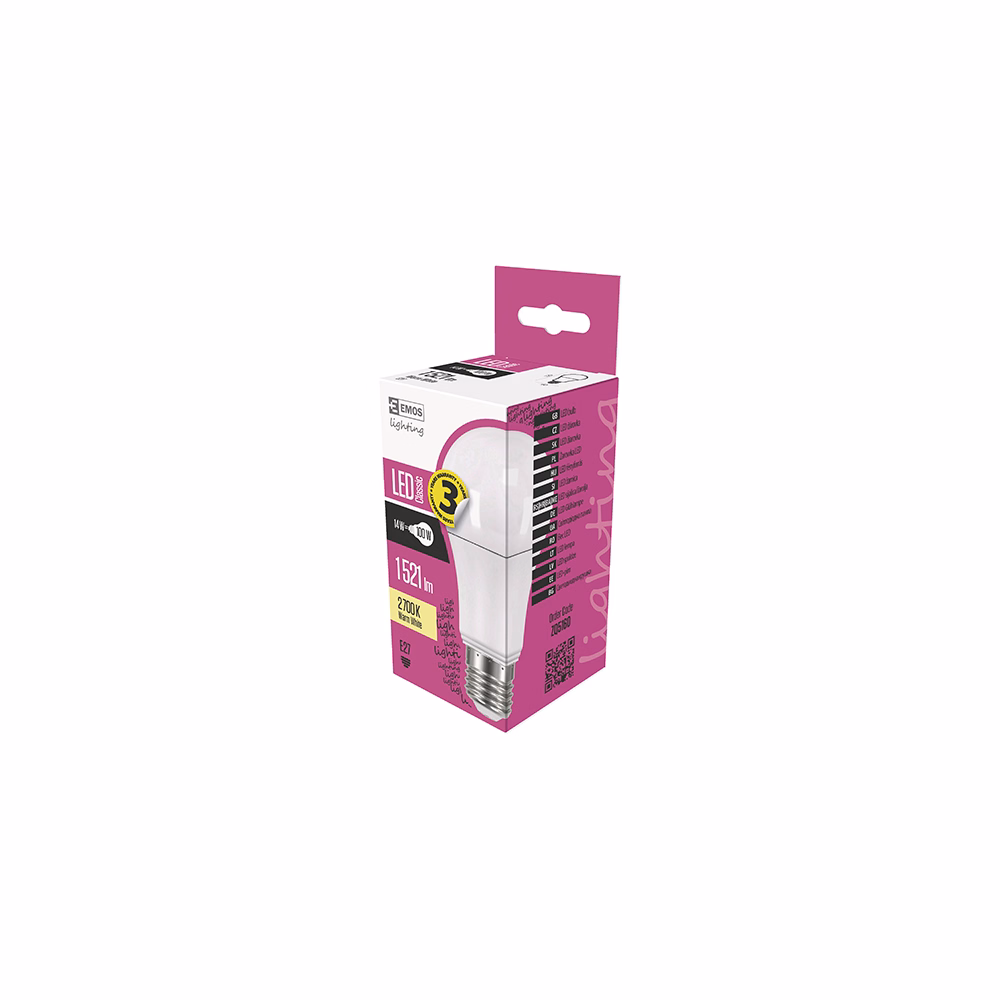 LED izzó EMOS E27 13W meleg fény 2700K