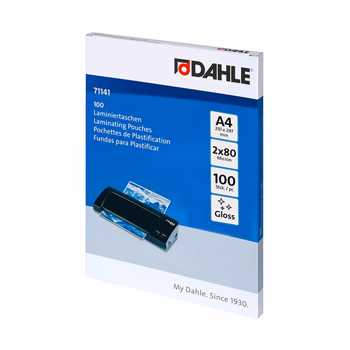 Lamináló fólia DAHLE 71141 A/4 80 mikron fényes 100/csomag