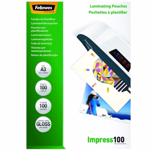 Lamináló fólia FELLOWES A/3 100 mikron fényes 100/csom