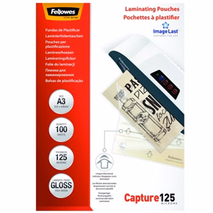 Lamináló fólia FELLOWES A/3 125 mikron fényes 100/csom
