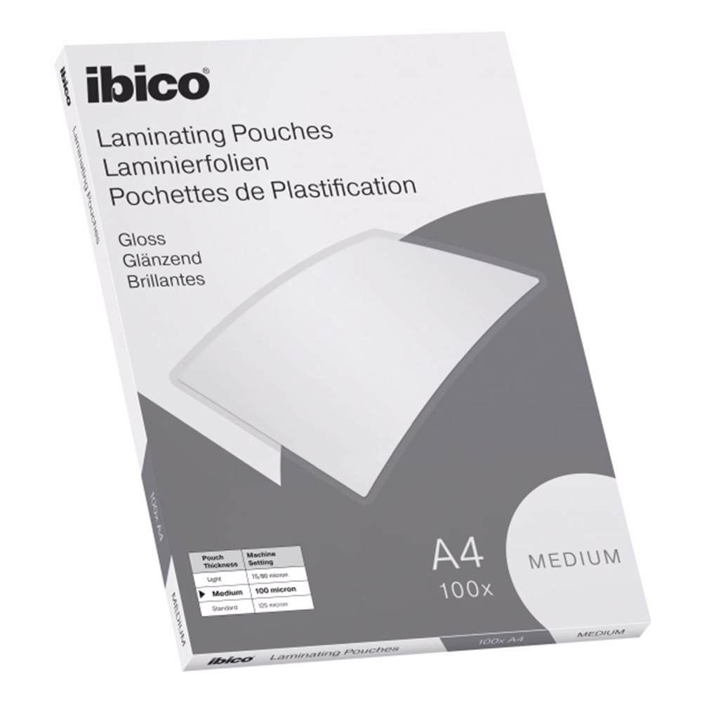 Lamináló fólia IBICO A/4 100 mikron fényes 100 ív/csom