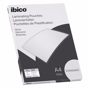 Lamináló fólia IBICO A/4 125 mikron fényes 100/csom