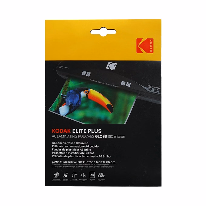 Lamináló fólia KODAK A/6 160 mikron fényes 25 lapos