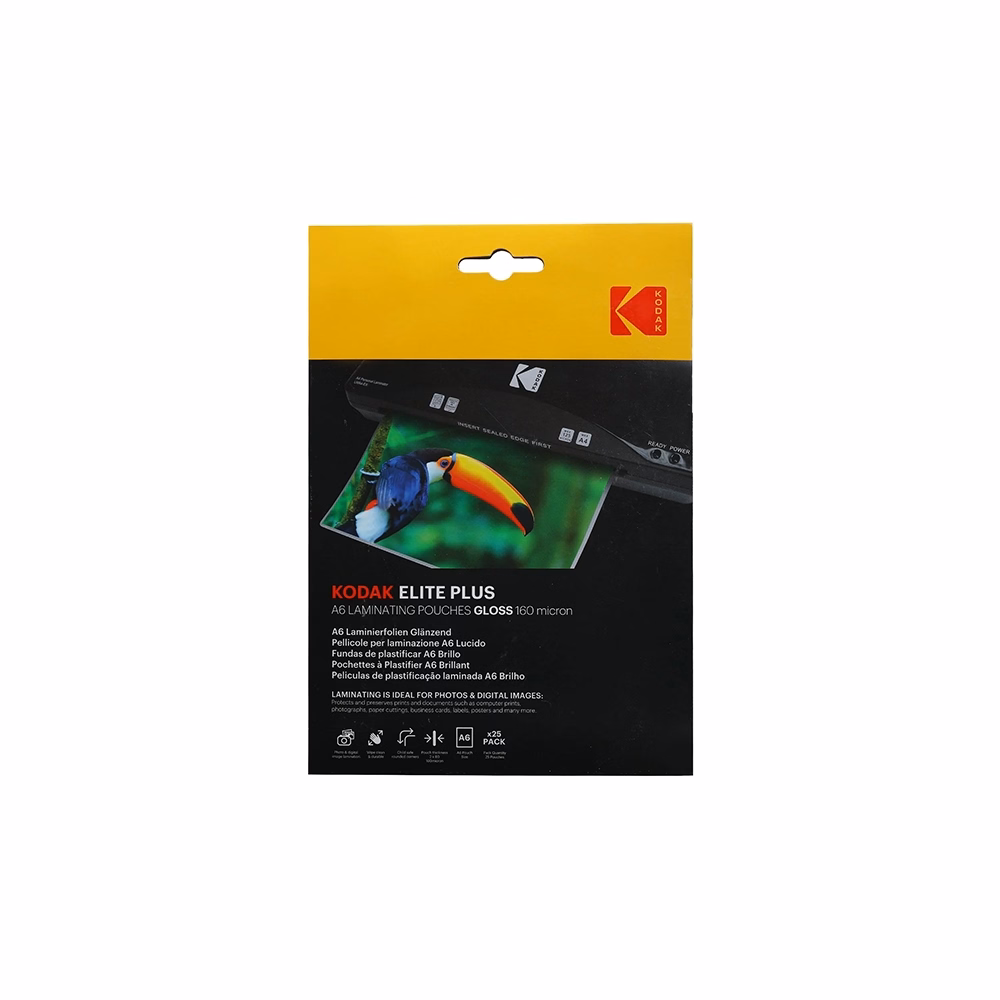 Lamináló fólia KODAK A/6 160 mikron fényes 25 lapos