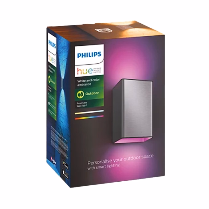 Lámpa kültéri fali PHILIPS Hue Resonate White and Color Ambiance ezüst