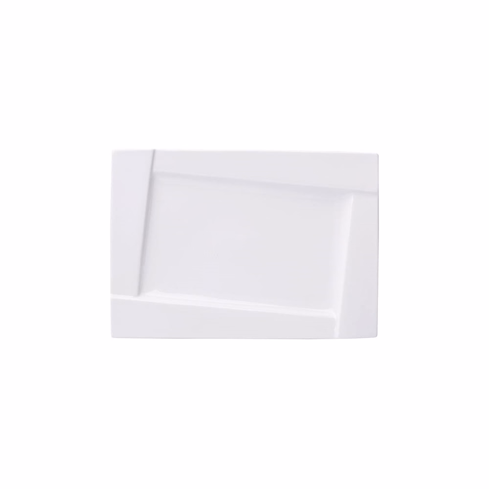 Lapostányér AMBITION Kubiko téglalap alakú fehér 30,5x21 cm