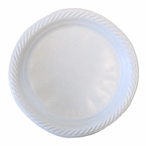 Lapostányér újrahasználható műanyag fehér 22cm  100 darabos
