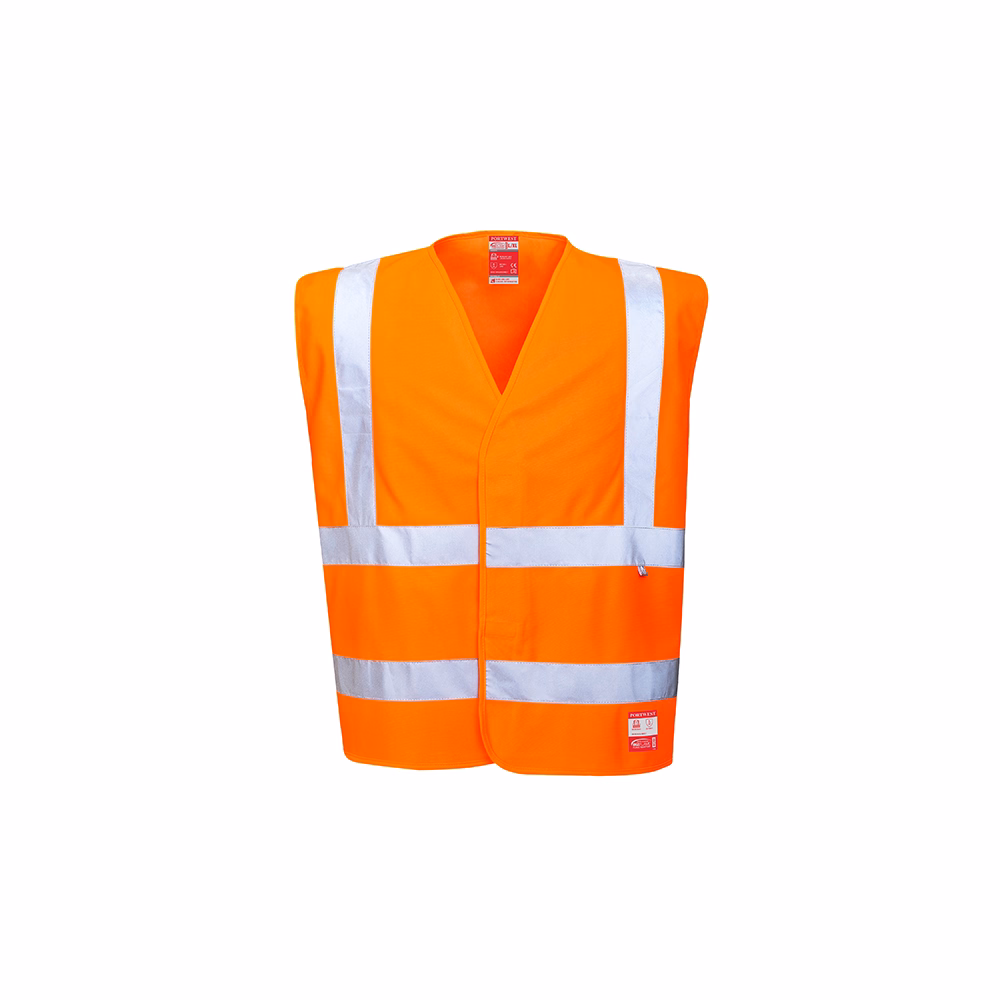 Láthatósági mellény PORTWEST lángálló és antisztatikus narancs 2XL-3XL