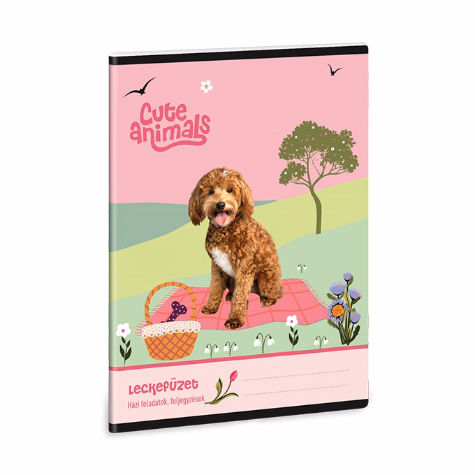 Leckefüzet ARS UNA A/5 32 lapos Cute Animals-Doggie