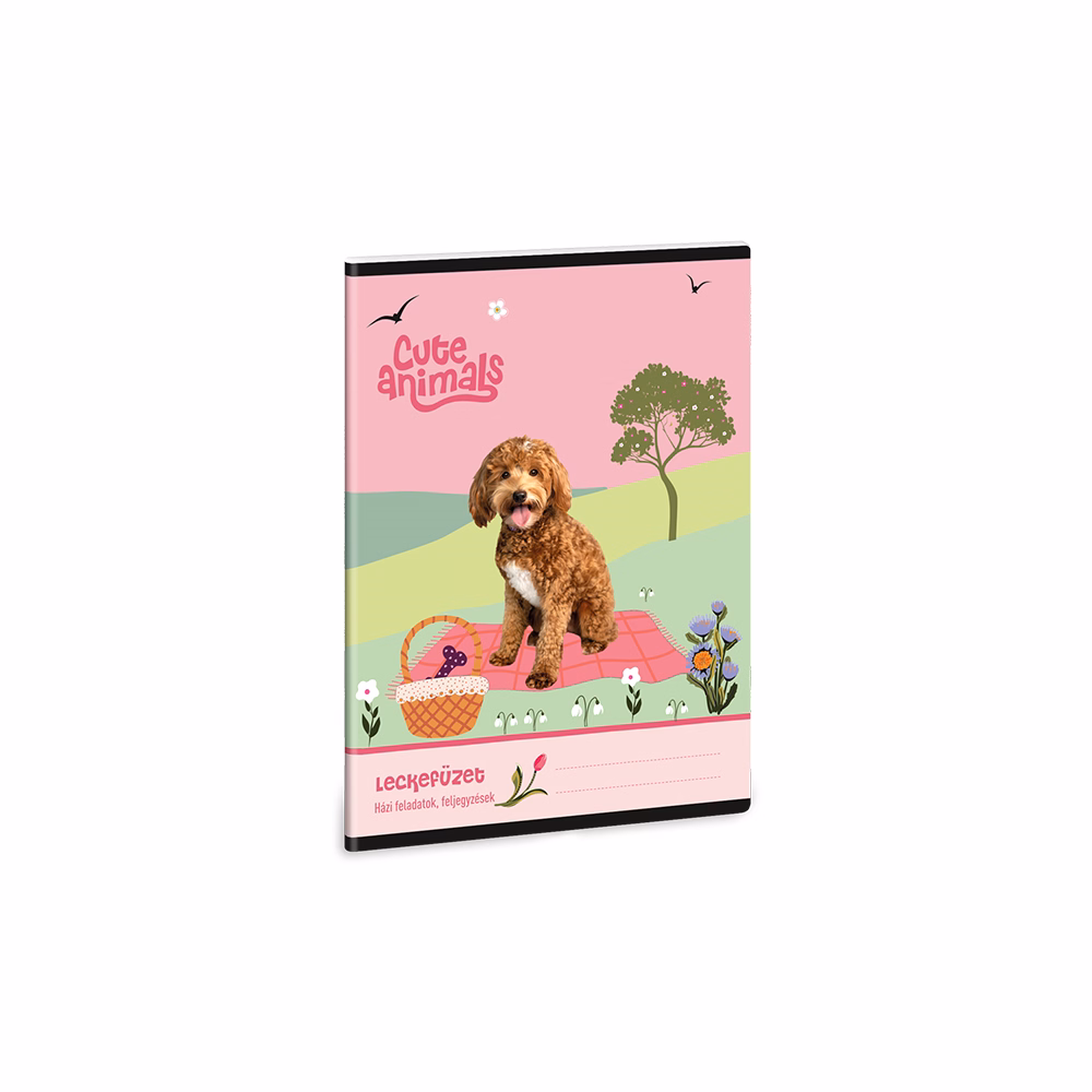 Leckefüzet ARS UNA A/5 32 lapos Cute Animals-Doggie