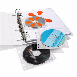 Lefűzhető CD/DVD tartó zseb DURABLE átlátszó