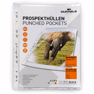 Lefűzhető genotherm DURABLE PP A/4 víztiszta 48 mikron 100 darabos
