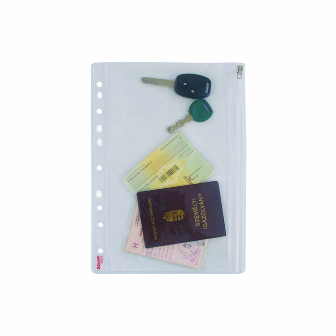 Lefűzhető genotherm ESSELTE A/4 200 mikron zippzáras víztiszta