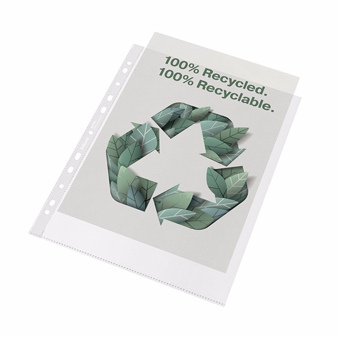 Lefűzhető genotherm ESSELTE Recycled  A/4 maxi 70 mikron narancsos 100 darabos